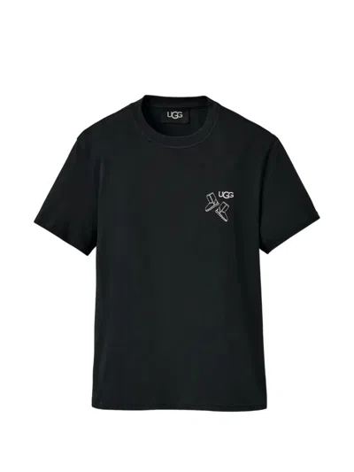 Ugg Classic Boot T-shirt In 블랙