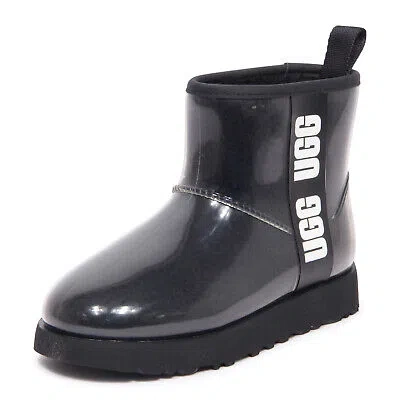 Pre-owned Ugg 2158au Stivale Donna  Clear Mini Woman Boot In Nero
