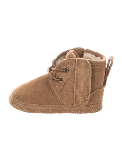Pre-owned Ugg Babies' 2y Suede Ankle Boot In Brown