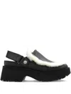 Ugg Esme Leather Slingback Clogs In Black