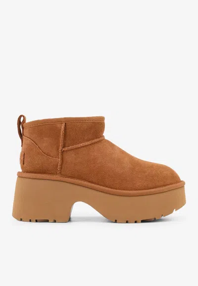 Ugg W Classic Ultra Mini New Heights In Chestnut