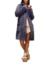Ugg Aarti Hooded Fleece Robe In Purple