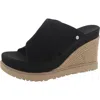 Ugg Abbot Wedge Slide Sandal In Black