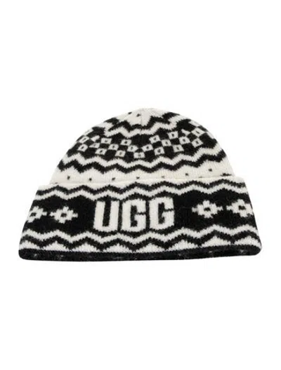 Pre-owned Ugg Acrylic Knit Beanie In Neutrals