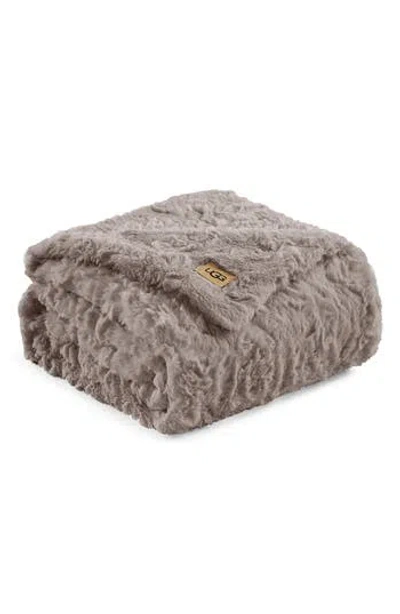 Ugg ® Adalee Faux Fur Throw Blanket In Gray