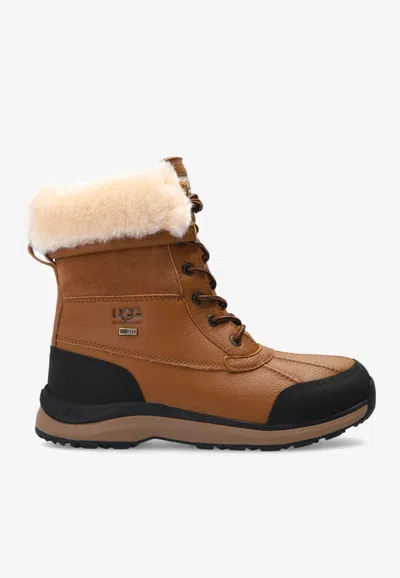 Ugg Adirondack Iii Lace-up Boots In Brown
