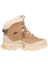 Ugg Leather Adirondack Meridian Hiker Ankle Boots In Beige
