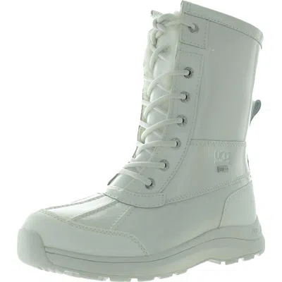 Ugg Adirondack Womens Leather Waterproof Winter Boots In White