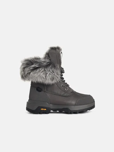 Ugg 'adirondack Xxv Chalet' Charcoal Leather Boots In Gray