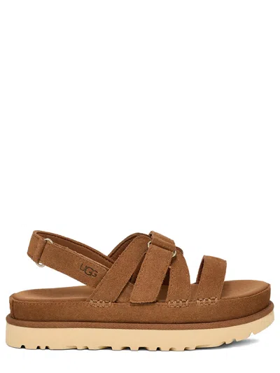 Ugg Adjustable Strapped Sandals In Brown