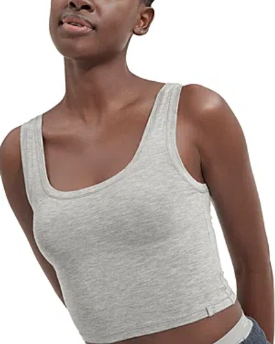 Ugg Cropped Tank Top In Gray Heather