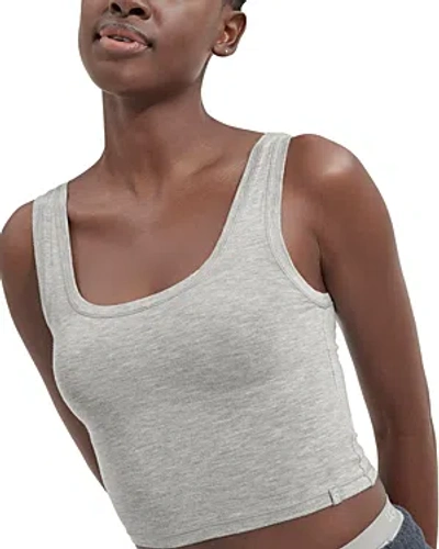 Ugg Cropped Tank Top In Grey Heather