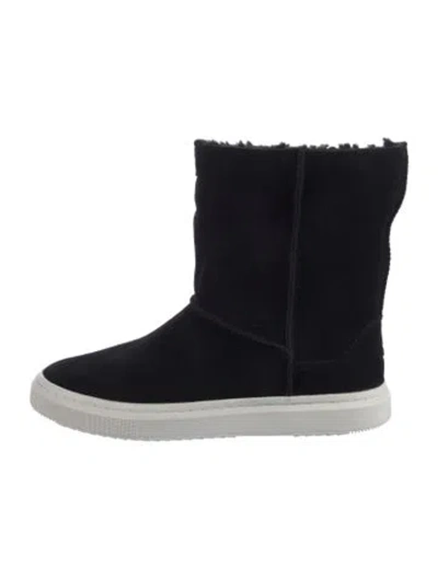 Pre-owned Ugg Alameda Suede Boots In Black