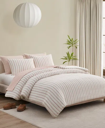 UGG ALAMITOS STRIPED 3-PC. COMFORTER SET, FULL/QUEEN