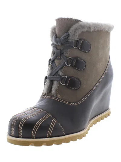 Ugg Alasdair Womens Leather Ankle Booties In Grey