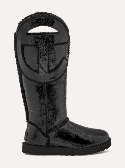 Pre-owned Ugg All Gender  X Telfar Logo Tall Crinkle Black Limited All Sizes