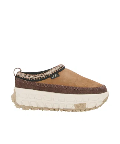 UGG UGG VENTURE DAZE PLATFORM CONTRAST STITCHED SLIPPERS