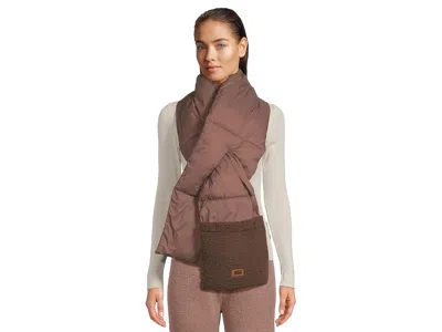 Ugg All Weather Fluff Packable Scarf Extreme Cold Weather Gloves All Spice: One Size In Brown