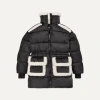 Ugg Women's Amal Plushseam Fleece Puffer Coat In Black