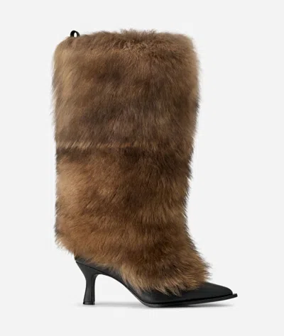 Ugg ® Ambush Heel Sheepskin Boots In Brown