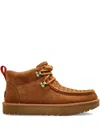 Ugg Ambush Woven Lace-up Boots In Brown
