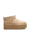 Ugg Ultra Mini Platform Ankle Boots In Brown