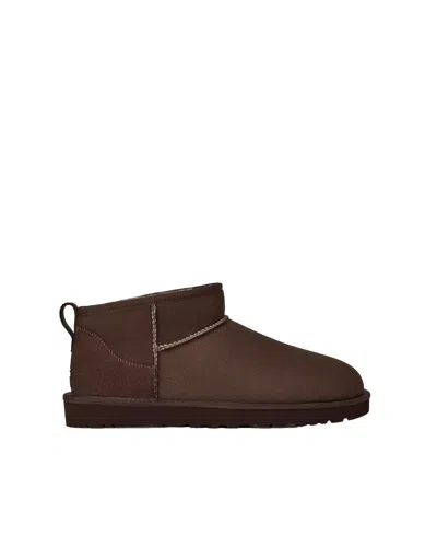 Ugg Stivaletto M Classic Ultra Mini Dusted Cocoa In Animal Print