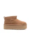 Ugg Women Classic Ultra Mini Platform Boot In Chestnut In Brown