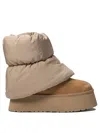Ugg Classic Mini Dipper Chestnut Ankle Boot In Beige