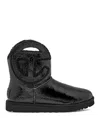 Ugg Classic Mini Mirror Ball Boots In Black
