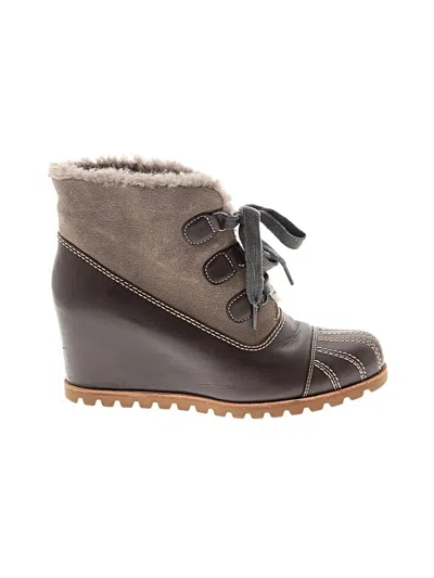 Pre-owned Ugg Ankle Boots In Brown