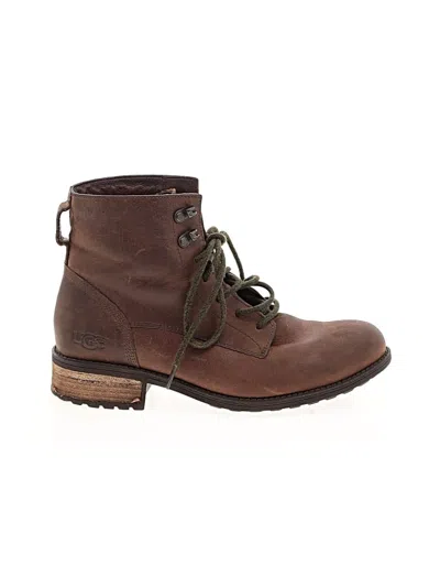 Pre-owned Ugg Ankle Boots In Brown