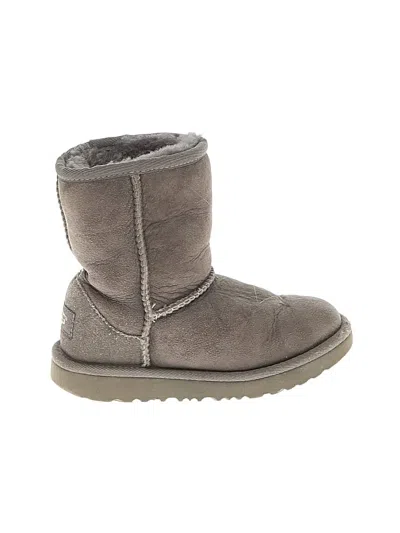 Pre-owned Ugg Kids' Ankle Boots In Gray