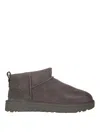 Ugg Classic Mini Ii Womens Suede Cold Weather Shearling Boots In Gris