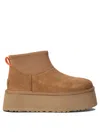 Ugg Platform Suede Ankle Boots In Multi
