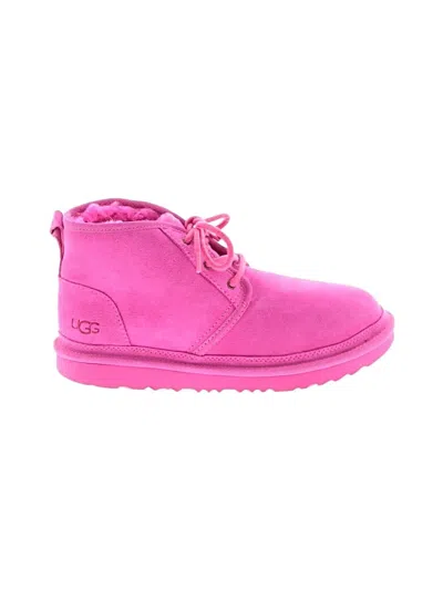 Pre-owned Ugg Ankle Boots In Pink