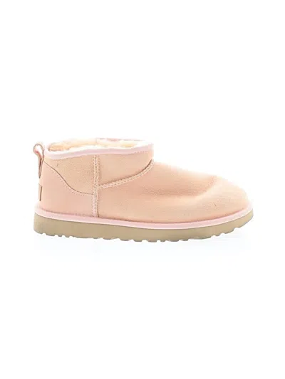 Pre-owned Ugg Ankle Boots In Pink