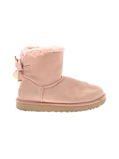 Pre-owned Ugg Ankle Boots In Pink