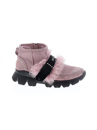 Pre-owned Ugg Ankle Boots In Pink