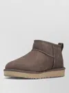 Ugg Ankle Boots Pull Tab Round Toe Suede In Brown