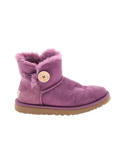 Pre-owned Ugg Ankle Boots In Purple