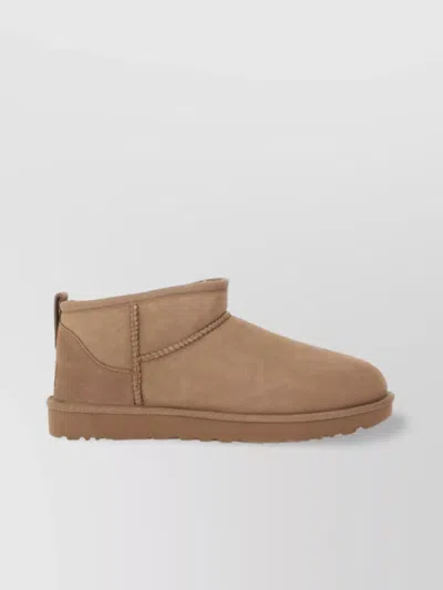 UGG ANKLE BOOTS ROUND TOE RUBBER SOLE