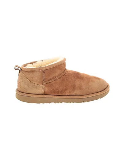 Pre-owned Ugg Ankle Boots In Tan
