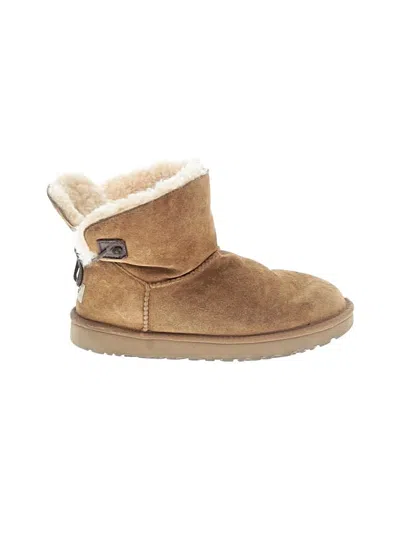 Pre-owned Ugg Ankle Boots In Tan