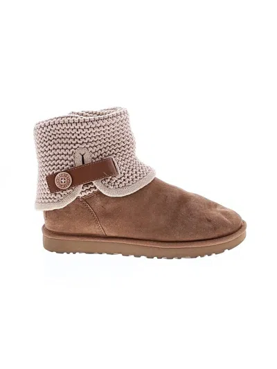 Pre-owned Ugg Ankle Boots In Tan