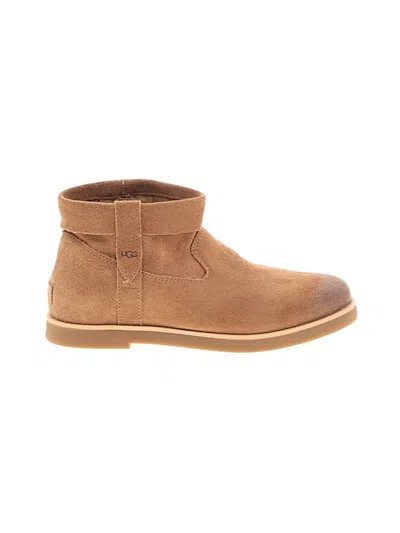 Pre-owned Ugg Ankle Boots In Tan