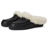Ugg Ansley Leather Mule Slippers In Black