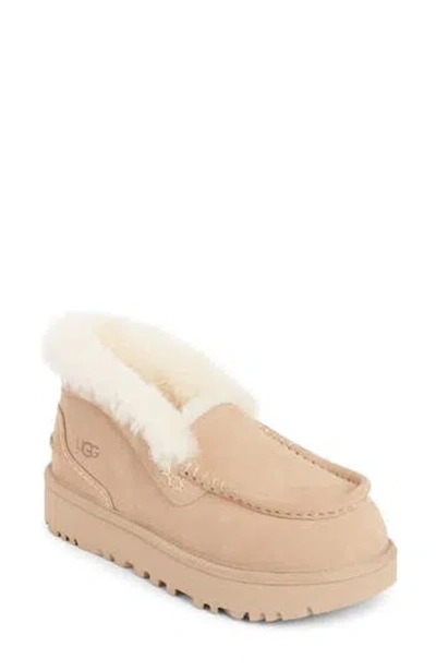 Ugg ® Ansley Parc Genuine Shearling Platform Slipper In Brown