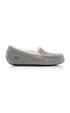 Ugg Ansley Sheepskin Slippers In Grey