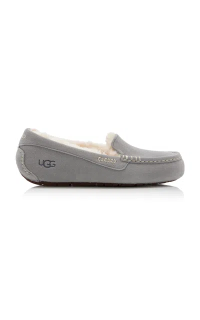 Ugg Ansley Sheepskin Slippers In Grey
